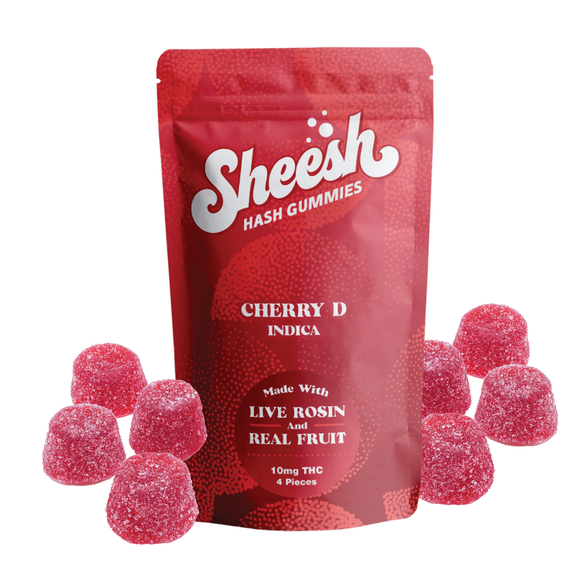 Cherry D Indica Hash Gummies